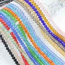 Top Quality Czech Crystal Faceted Rondelle Spacer Beads 4MM 6MM 8MM 10MM
