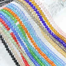 Top Quality Czech Crystal Faceted Rondelle Spacer Beads 4MM 6MM 8MM 10MM