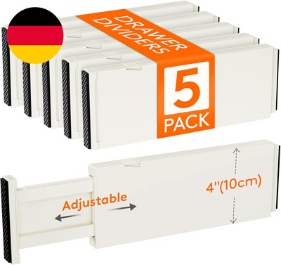 Lifewit 5Er Set Kunststoff Schubladentrenner Für Innenlänge 27 40Cm & Höhe＞10.5C