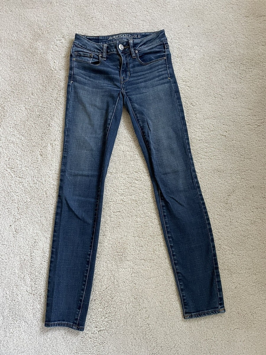 American Eagle Outfitters Ladies Super Stretch Skinny Jeans Dark - Main Image