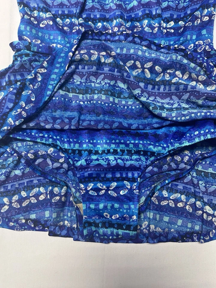 Gabar Traje de Baño Vestido de Baño Una Pieza 18/38 Azul Vintage Foto 4 de 4