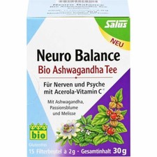 Neuro Balance Bio Ashwagandha Thé Salus Sachet Filtre 15 Pièces PZN14188786
