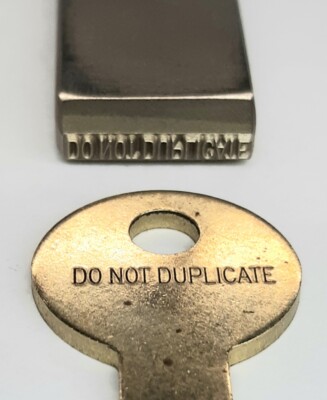 EverStamp Key Punch Stamp Reads DO NOT DUPLICATE Key Marking Stock #105