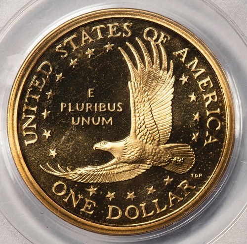 2004 S PCGS PR66DCAM Deep Struck Thru Sacagawea Proof Dollar Mint Error - Picture 4 of 5