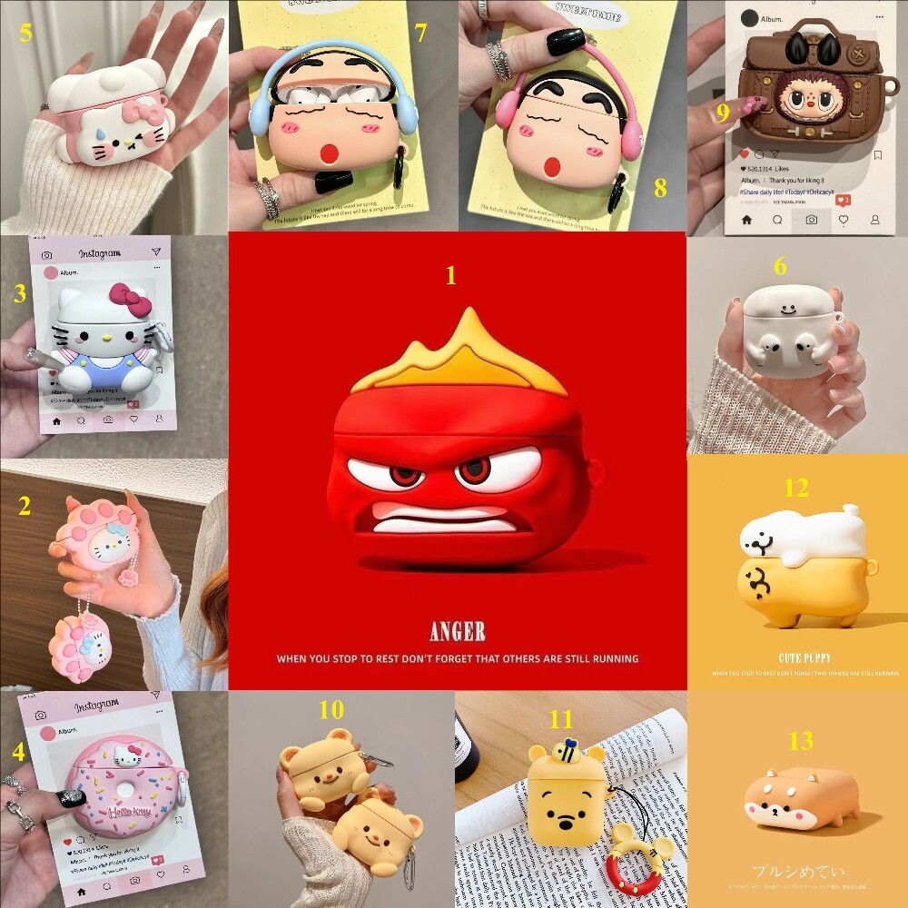 Cartoon Vivid Character Protective Case For New Airpods 4th Gen