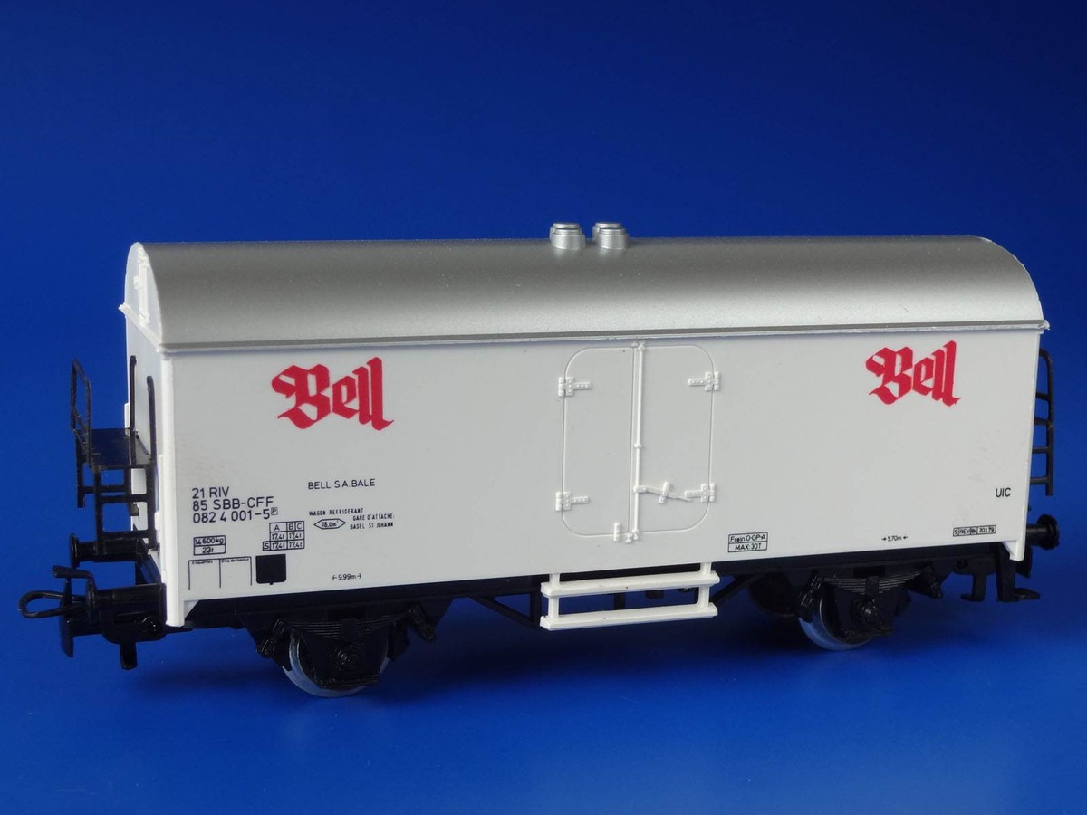 MARKLIN H0 - 4535 - Refrigerator Beer Car: SBB-CFF - BELL // BOX