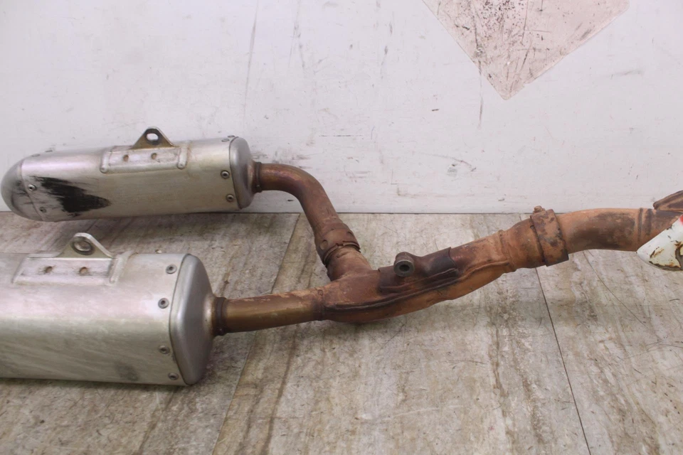 Honda CRF250R 2016 silenciador doble silenciador cabezal sistema de escape - OEM Foto 3 de 4