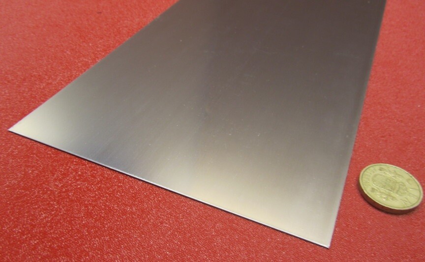 Feuille De Shim En Acier Inoxydable 301 - Épaisseur 0,020 Pouce, Largeur 6 Pouces, Longueur 5 Pieds