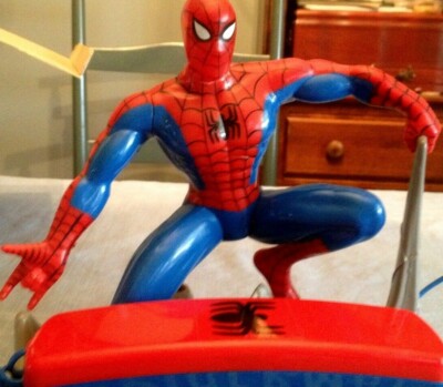 1994 Spider-Man Telephone - Works Great - Rec Sound - With Box | eBay