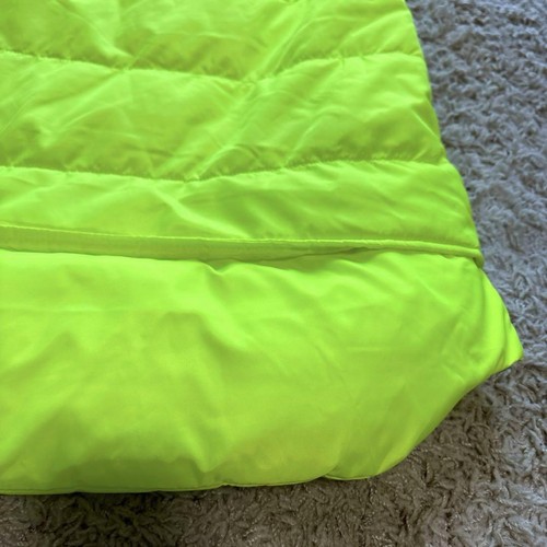 Diesel Men M Down Vest Yellow Fluorescent Polyester Luxury Stylish Casual Used - Picture 7 of 20