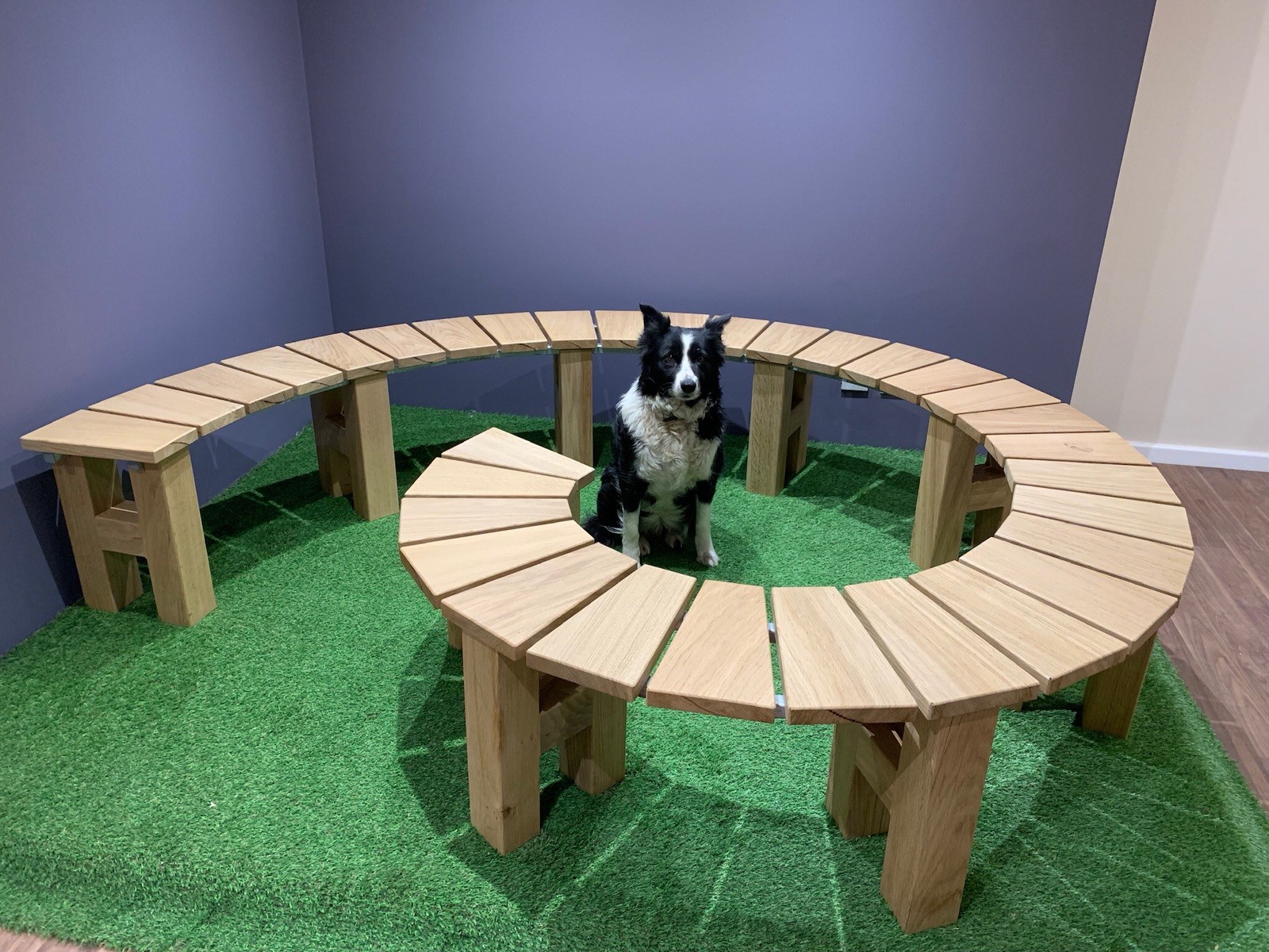 Oak Garden Bench Tree Seat Handcrafted Solid European Oak Garden Work Of Art eBay