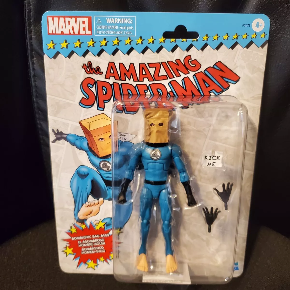Marvel Legends Bombastic Bag Man Spider Man Retro Card Action