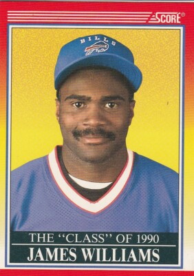 Score The Class of 1990 NFL Card Buffalo Bills #613 James Williams