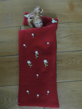 Dolls bedding set- pillow & duvet for Barbie/Bratz sized doll