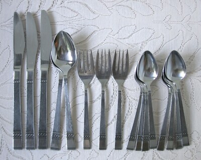 Vtg IIC Imperial International Stainless Korea Young Rose