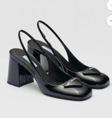 NWB PRADA BLACK PATENT LEATHER SLINGBACK PUMPS SIZE 36 | eBay NWB PRADA BLACK PATENT LEATHER SLINGBACK PUMPS SIZE 36 | eBay