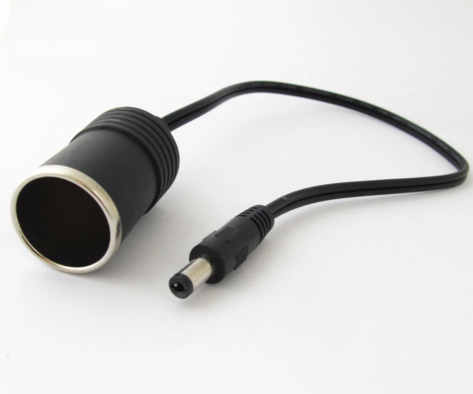 4pcs 5.5x2.1mm Male to Car Cigarette Lighter Female Socket Power Supply Cable - Image 2 of 4