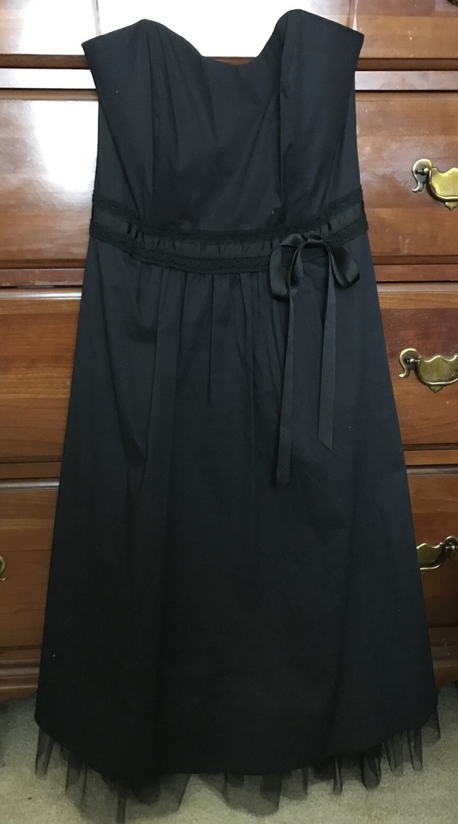black strapless dress forever 21 Strapless Drop-Waist Mini Dress