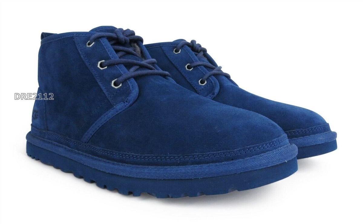 UGG Neumel New Navy Blue Suede Boots Mens Size 13 -NEW- | eBay
