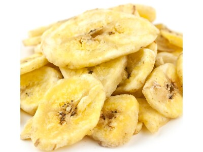 Unsweetened Banana Chips 2 Pounds Dried Fruit Free Shipping