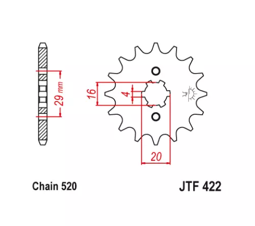 JT Front Sprocket 12 12T Tooth KX125 85-93 YZ125 80-86 BW200 350 IT125 175 200 - Picture 2 of 11