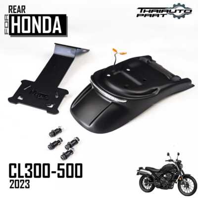 REAR FENDER MATTE BLACK FAIRING LICENCE PLATE FOR HONDA SCL CL 300 500 23-2024