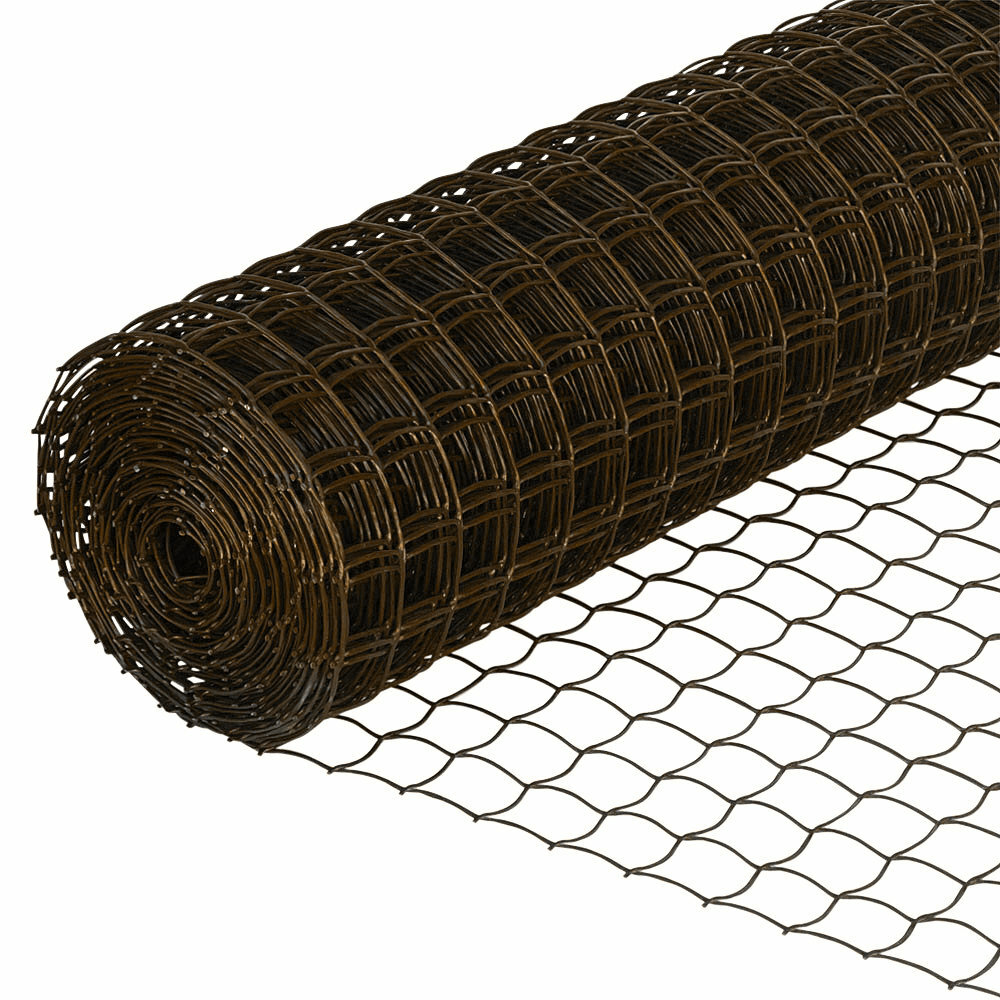 Climbing Plant Support Mesh Plastic Garden Net Clematis Bean Trellis Brown 1mx5m