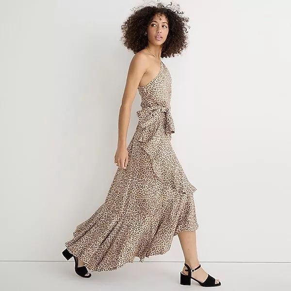 J crew animal print cheap dress