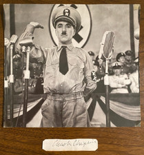Charlie Chaplin Signed Autograph Signature 3x0.75