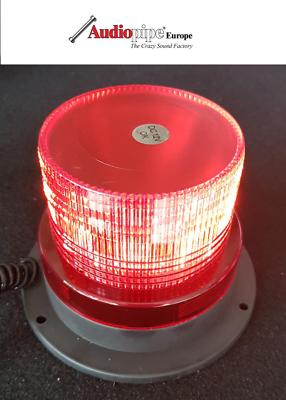 Rote LED Rundumleuchte Warnleuchte Blitzleuchte + Magnetfuss 
