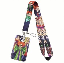 New Hocus Pocus Sanderson Sisters Halloween Lanyard and Badge Holder