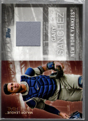 B1148- 2020 Topps Große League Materialien # Mlmgsa Gary Sanchez Trikot - Nm-Mt