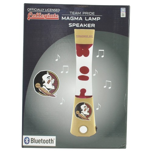 NCAA Florida State Seminoles FSU Magma Lamp Speaker Bluetooth Team Pride Music - Foto 1 di 2