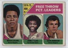 1975-76 Topps League Leaders Mack Calvin James Silas Dave Robisch #224 0z0n