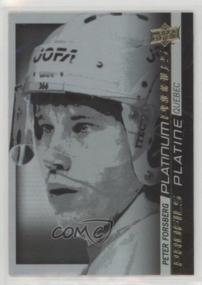 2015-16 Tim Hortons Collector's Series Platinum Profiles Peter Forsberg HOF fb7