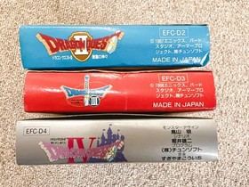 Dragon Quest 2 3 4 Famicom NES Japan CIB Set 3-Games Bundle Enix Unchecked