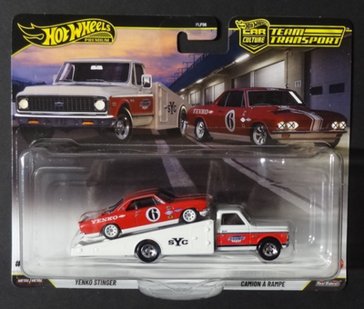 HOT WHEELS PREMIUM - TEAM TRANSPORT 66 CHEVY CORVAIR YENKO STINGER