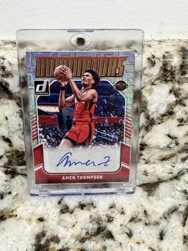 2024-25 Donruss #DA-ATR Amen Thompson Dominators Autographs Choice Mojo