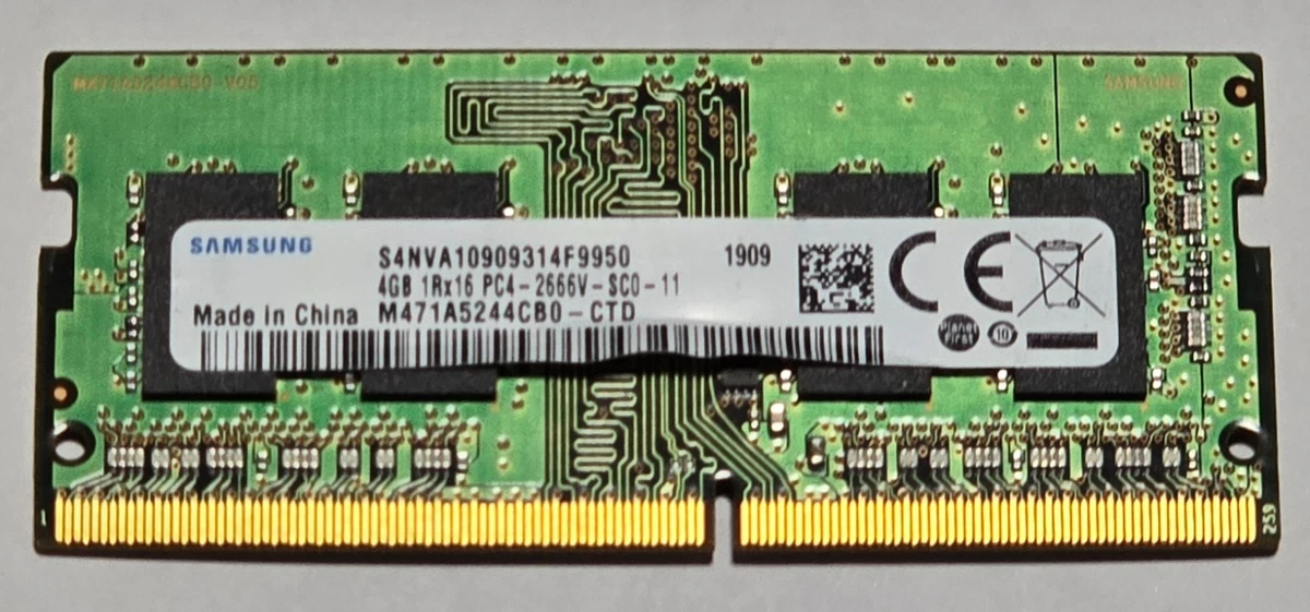 Samsung DDR4 SDRAM 4 GB Capacity per Module Memory (RAM) for sale