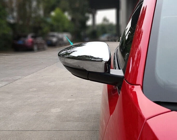 Tapa de tapa de espejo retrovisor puerta lateral cromada para Volkswagen Beetle 2012-2019 Foto 2 de 4