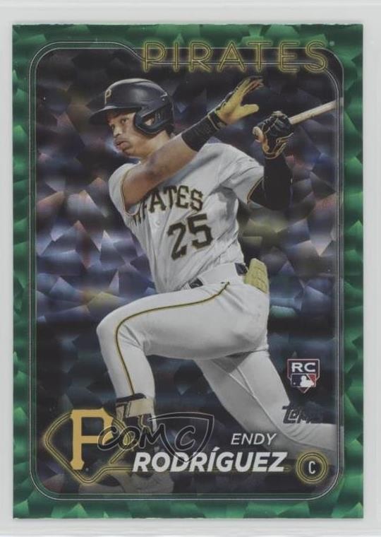 2024 Topps Series 1 Green Crackle Foil 375/499 Endy Rodriguez Rodríguez #3 us8