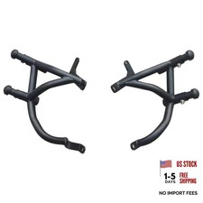 Engine Guard Crash Bars Motorcycle Body Frame Bumper, Black Heavy Duty Crash