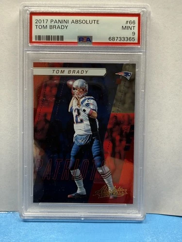 2017 PANINI ABSOLUTE TOM BRADY #66 NEW ENGLAND PATRIOTS PSA 9 MINT