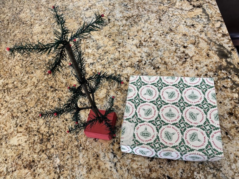 Handmade Feather Tree Old World Christmas Ornaments