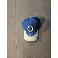 Reebok NFL Equipment Indianapolis Colts Hat Blue White Trucker Mesh Stretch Fit