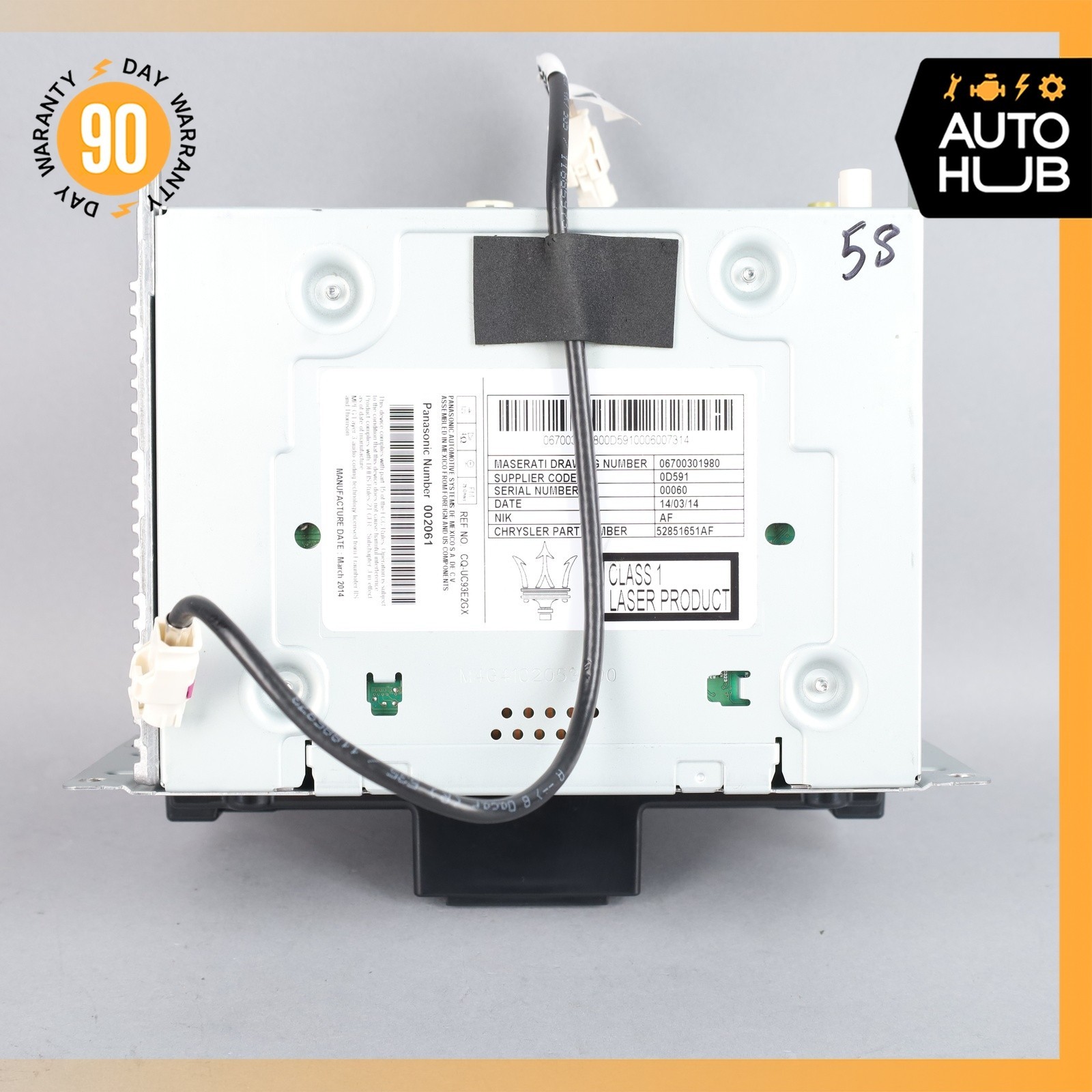 14-17 Maserati Quattroporte M156 Ghibli Head Unit Comand FM CD Audio OEM