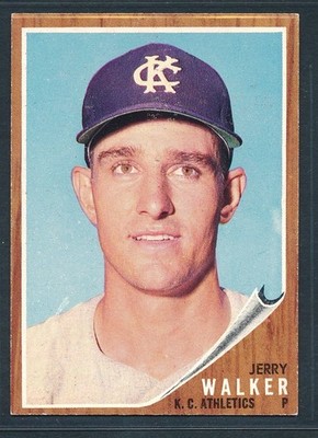 1962 Topps #357 JERRY WALKER Kansas City Athletics ~ EX-MT