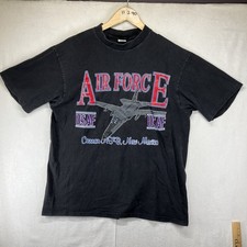 VTG Air Force T Shirt Mens Large Single Stitch General Dynamics F-111 Aardvark
