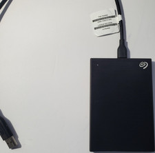 Seagate Backup Plus Slim Portable External USB Hard Drive Black 1TB