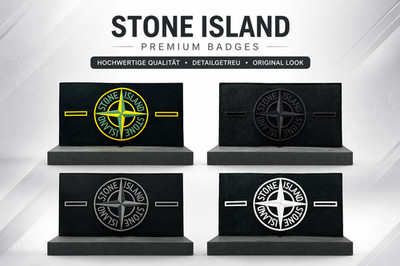 Stone Island Badge & Knöpfe   4 Varianten, Ärmel Patch, Knopf Set